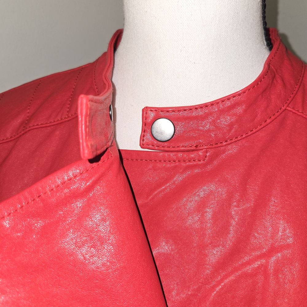 Leather Red Love Addict Jacket - Picture 15 of 16